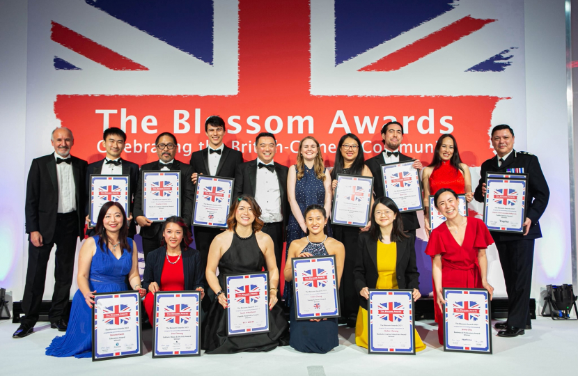 Alan Mak MP with Blossom Awards winners 