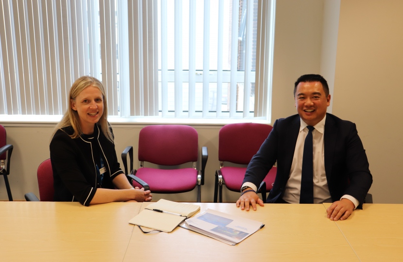 Alan met with Portsmouth Hospital Trust CEO Penny Emerit
