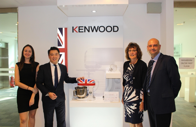 Alan Mak MP with Kenwood staff at the British Consulate in Hong Kong