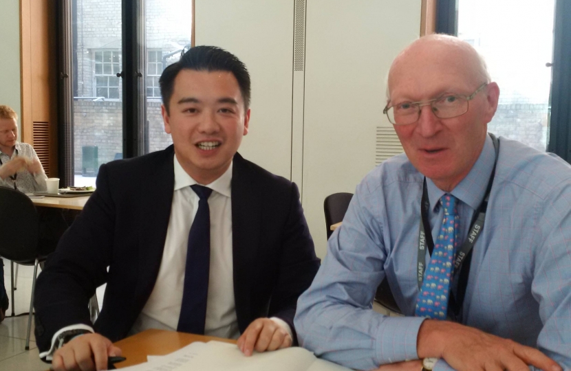 Alan Mak with Health Minister Lord Prior