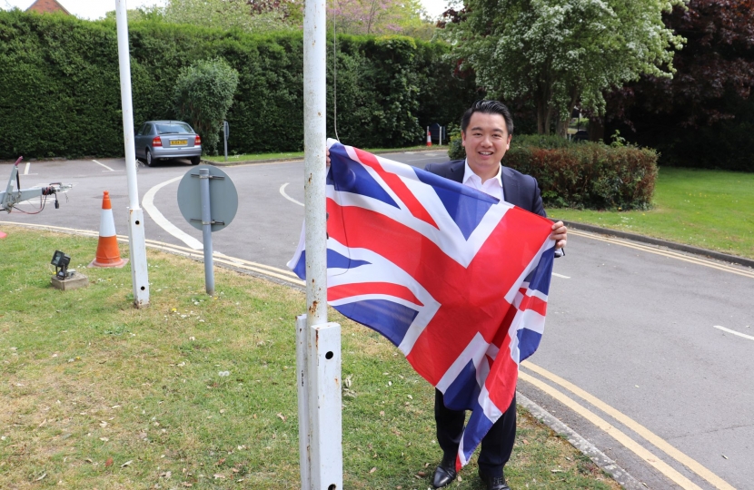 Alan Mak MP with Union flag