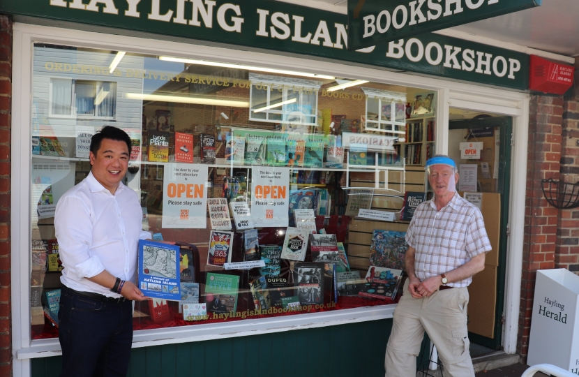 Alan at the Hayling Island Bookshop