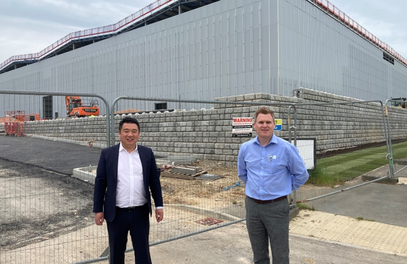 Alan Mak MP toured the site with Bio Pure Managing Director Steve Feasey