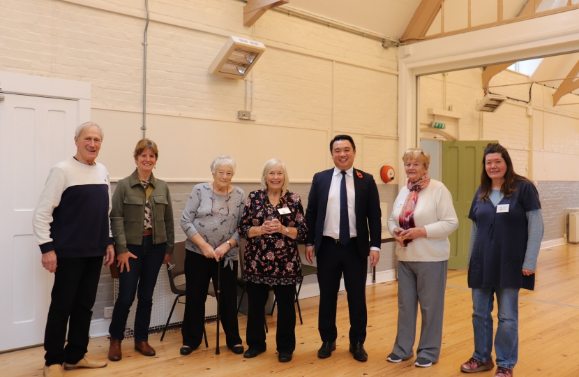 Local MP Alan Mak met local residents at the new Emsworth library 