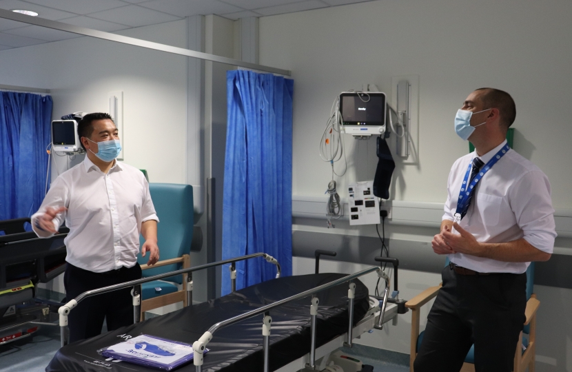 Local MP Alan Mak spoke with Sean Kedzia, the General Manager of Urgent Care at Portsmouth Hospitals University NHS Trust, about how the new facilities are part of a wider winter plan