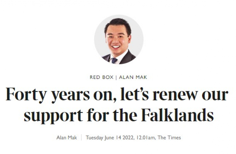 Alan Mak MP writes for The Times Red Box