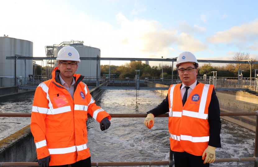 Alan met the new Southern Water CEO Lawrence Godstone