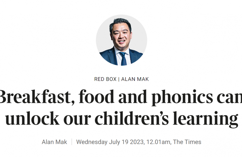 Alan Mak MP features on Times Red Box