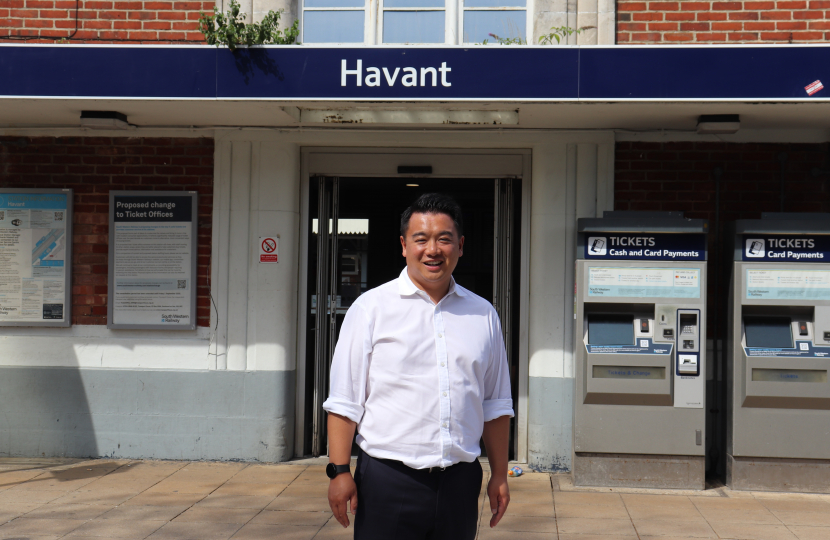 Alan stopped the closure of Havant Station’s ticket office.