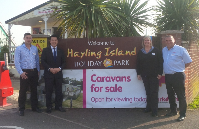 Alan Mak visits Parkdean holiday park