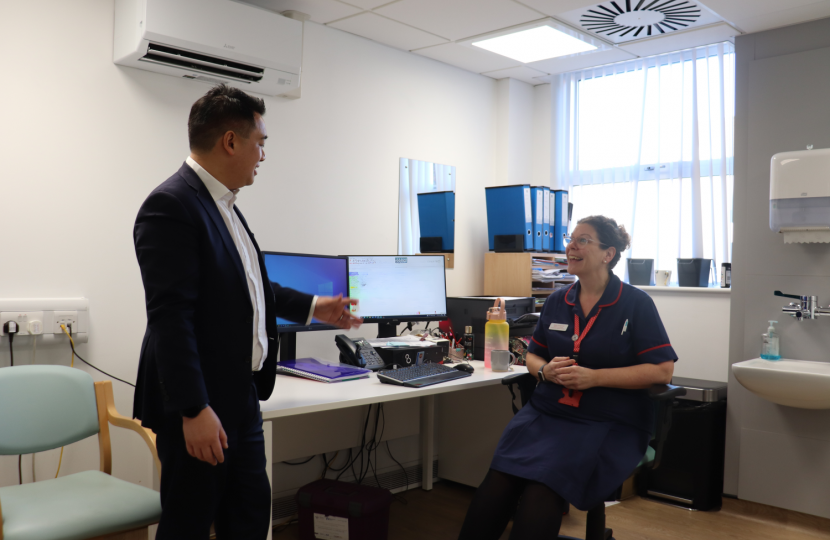 Local MP Alan Mak visits Emsworth Medical Practice to thank staff as new surgery building marks 3rd anniversary in 2024