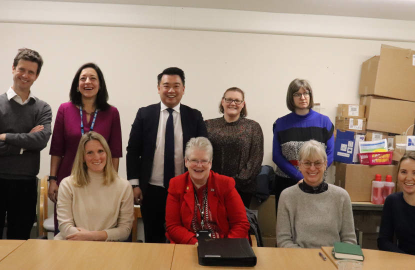 Alan Mak MP with local GPs, NHS and community representatives at the Hayling Island Health Forum