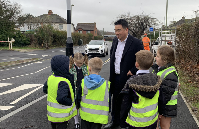 Local MP Alan Mak welcomes £2,155,000 Government scheme improving cycling and walking in Elmleigh Road and central Havant