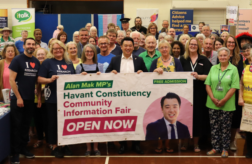 Alan Mak MP promoted Pension Credit at his recent Community Information Fair