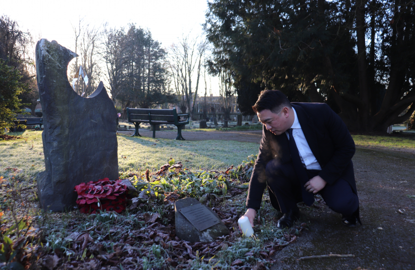 Local MP Alan Mak lights candle in remembrance of Holocaust victims