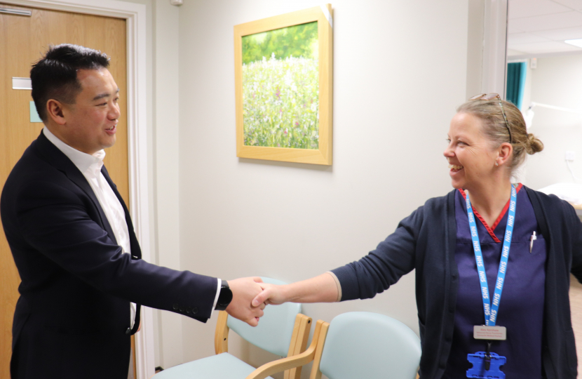 Local MP Alan Mak visits Emsworth Medical Practice to thank staff as new surgery building marks 3rd anniversary in 2024