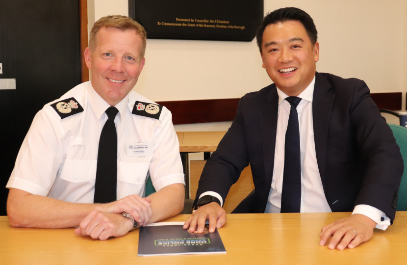 Local MP Alan Mak backs new Hampshire Chief Constable's plan to get more bobbies back on the beat