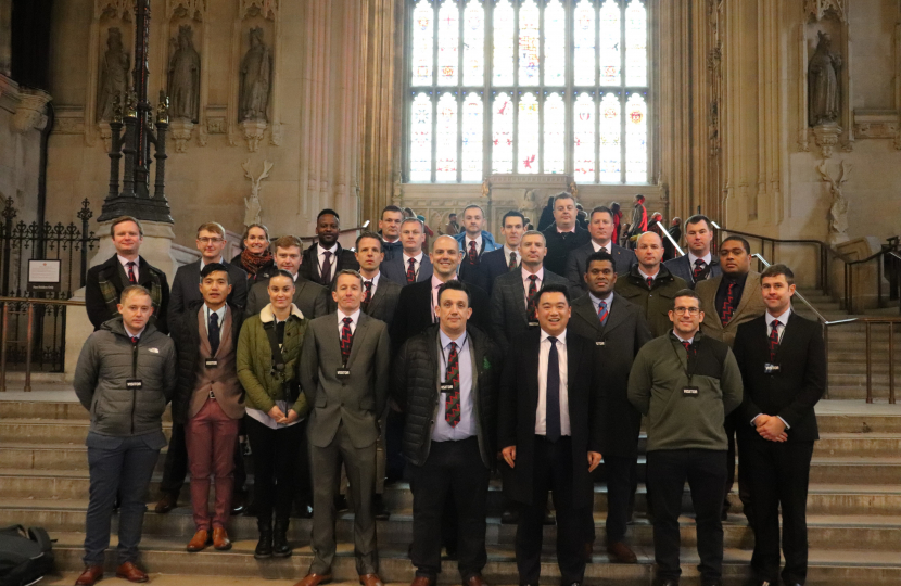 Local MP Alan Mak welcomes 16th Regiment Royal Artillery based near Emsworth to Parliament