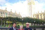 Local MP Alan Mak welcomes Mayor of Havant Borough Cllr Rosy Raines and consort Graham Raines MBE to Parliament