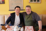 Local MP Alan Mak has lunch at Mike's Kitchen on Hayling Island and praises local small businesses for English Tourism Week