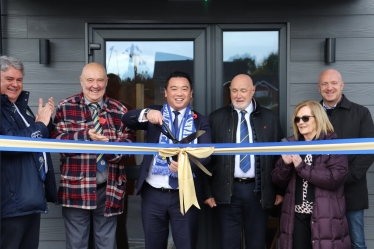 Local MP Alan Mak cut the ribbon to officially open the Havant Hawks’ new ‘hub’ building 