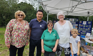 Local MP Alan Mak attends annual Friends of the Hermitage Stream Summer Fun Day in Leigh Park