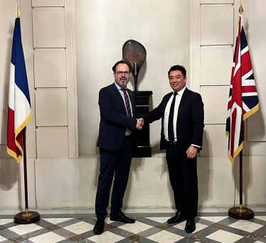 Alan Mak MP with French MP Bertrand Bouyx