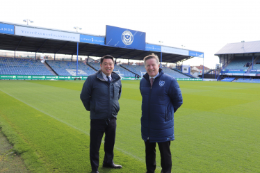 Local MP Alan Mak met Portsmouth FC CEO Andrew Cullen at Fratton Park