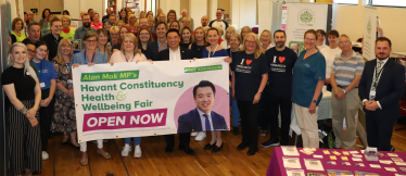 Local MP Alan Mak hosted his first Havant Constituency Health and Wellbeing Fair at the Emsworth Baptist Church