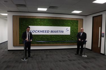 Local MP Alan Mak joined Lockheed Martin CEO Paul Livingston to cut the ribbon at the company’s newly refurbished Havant facility [