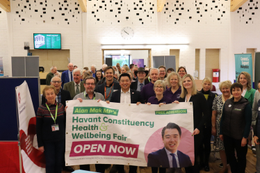 PHOTO: Local MP Alan Mak welcomes guests to his second annual Havant Constituency Health and Wellbeing Fair [1]