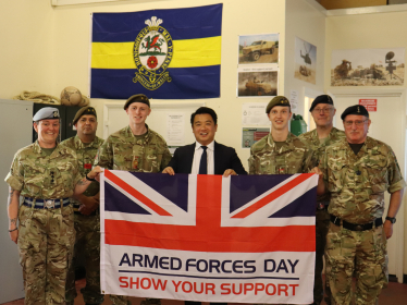 Local MP Alan Mak marks Armed Forces Day with Hayling Island Army Cadets