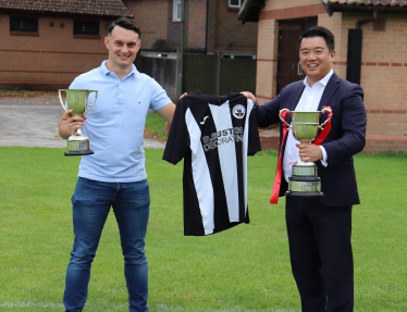Local MP Alan Mak congratulates Emsworth Town FC on completing the Double!