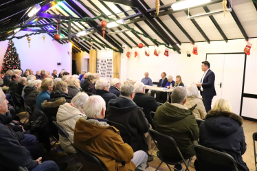 Photo: Local MP Alan Mak addressed the North East Hayling Residents’ Association winter meeting 